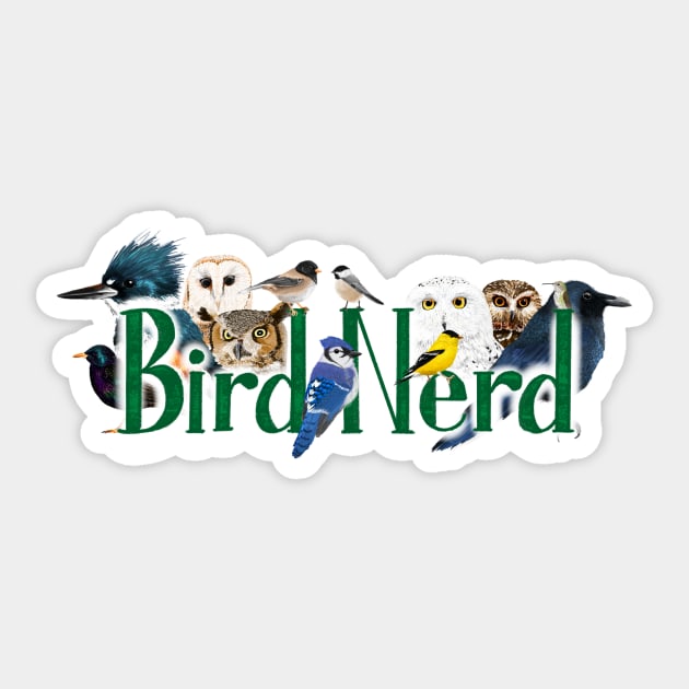 Bird Nerd 2 Sticker by FernheartDesign